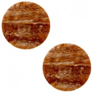 Polaris cabochon 12mm Sparkle dust Light chocolate brown