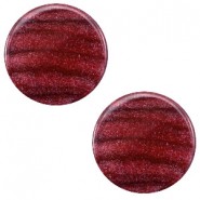 Polaris cabochon 7mm Sparkle dust Aubergine red