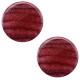 Polaris cabochon 12mm Sparkle dust Aubergine red