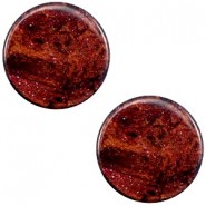 Polaris cabochon 12mm Stardust Port royale red