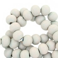 Wood beads round 8mm Grey tint rose