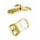 Metal buckle - hook clasp for cord 4.5mm Antique gold