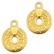 DQ metal charm Bohemian style with hole Gold