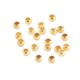 DQ metal Crimp beads 2mm Gold