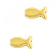 DQ metal bead Fish Gold