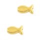 DQ metal bead Fish Gold