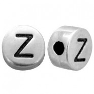 DQ metal alphabet bead letter Z Antique silver