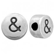 DQ metal bead & Antique silver