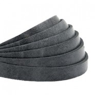 DQ leer plat 5mm Black antique