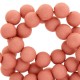 Acrylic beads 6mm round Matt Shell pink