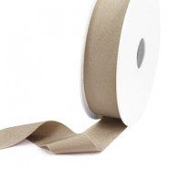 Elastic ribbon Ibiza 25mm Hazel natural brown