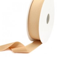 Elastic ribbon Ibiza 25mm Nude beige light brown