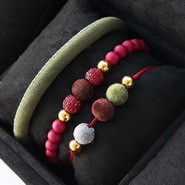 New 20 November - Stitched Velvet Pompom Beads and Stitched Velvet Cord