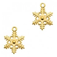 DQ metal charm Snowflake Gold