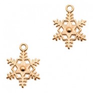 DQ metal charm Snowflake Rosegold