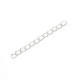 Metal extension chains ± 5cm Silver