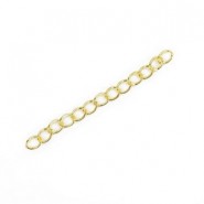 Metal extension chains ± 5cm Gold