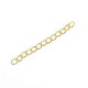 Metal extension chains ± 5cm Gold