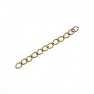 Metal extension chains ± 5cm Antique bronze