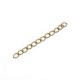 Metal extension chains ± 5cm Antique bronze