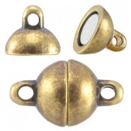 DQ Metal magnetic clasp 8mm Antique bronze