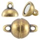 DQ Metal magnetic clasp 8mm Antique bronze