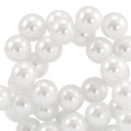 Perlas de cristal 10mm - Blanco