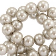 Top quality glass pearl beads 10mm Champagne grey