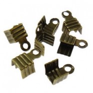 Terminal para cintas 5mm - Bronce viejo