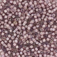 Miyuki delica beads 11/0 - White lined ab smoky amethyst DB-1791