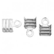 DQ metaal veterklem 3mm Antiek zilver