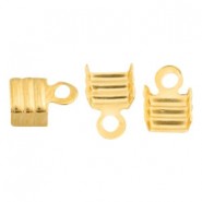 DQ metaal veterklem 5mm Goud