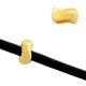 DQ metal slider Twist Ø 3x2mm Gold