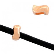 DQ metal slider Twist Ø 3x2mm Rosegold