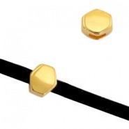 DQ metal slider Prism Ø 3x2mm Gold