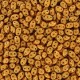 SuperDuo Beads 2.5x5mm Gold Shine - Orange