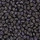 SuperDuo Beads 2.5x5mm Gold Shine - Dk Purple