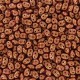 SuperDuo Beads 2.5x5mm Gold Shine - Burnt Orange