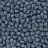 SuperDuo Beads 2.5x5mm Luster - Opaque Gray