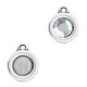 DQ Metal charm / setting for 4.7mm / SS20 Flatback Antique silver 