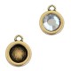 DQ Metal charm / setting for 4.7mm / SS20 Flatback Antique bronze