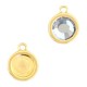 DQ Metal charm / setting for 4.7mm / SS20 Flatback Gold