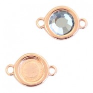 DQ metaal setting 2 ogen voor SS20 / Ø 4.7mm flatback Rosé goud