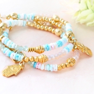 New 18 August - Shell Beads disc in Beautiful pastel shades!