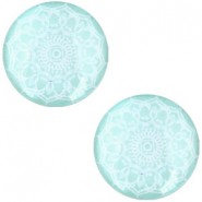 Basic cabochon Mandala 20mm Light turquoise