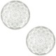 Mandala basic cabochon 20mm Light grey