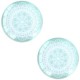 Basic cabochon 20mm Mandala Light turquoise