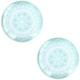 Mandala basic cabochon 20mm Light turquoise