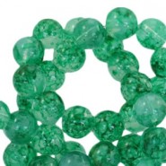 Glaskralen transparant gemêleerd 4mm Smaragd groen
