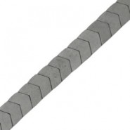 Hematite kralen Arrow 6x5mm mat Anthracite grey